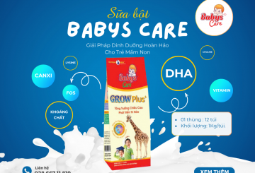 Sữa bột Babys Care: Lựa chọn tối ưu cho dinh dưỡng trẻ em